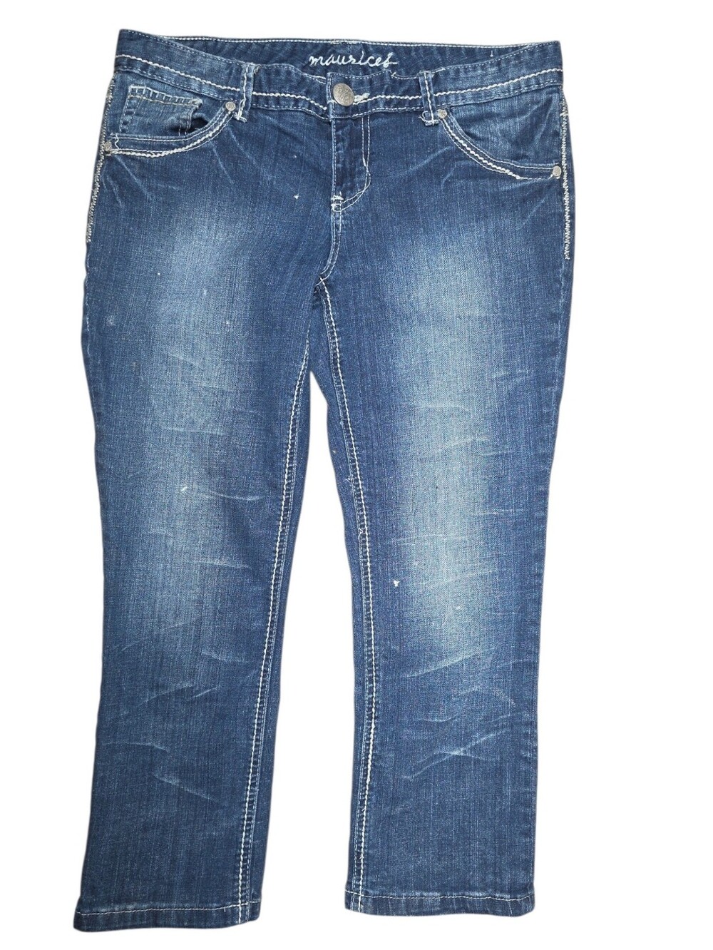 Capris Denim Distressed Size 8